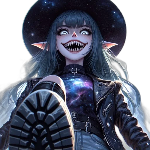 creature, mask, face, staff transparent PNG cut-out