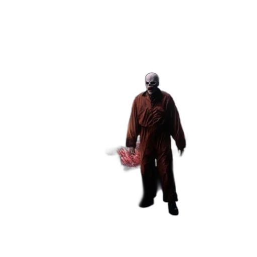 creature, robot, jacket, staff transparent PNG cut-out