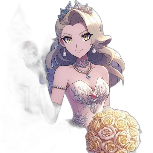 crown, dress, jewelry, flower transparent PNG cut-out