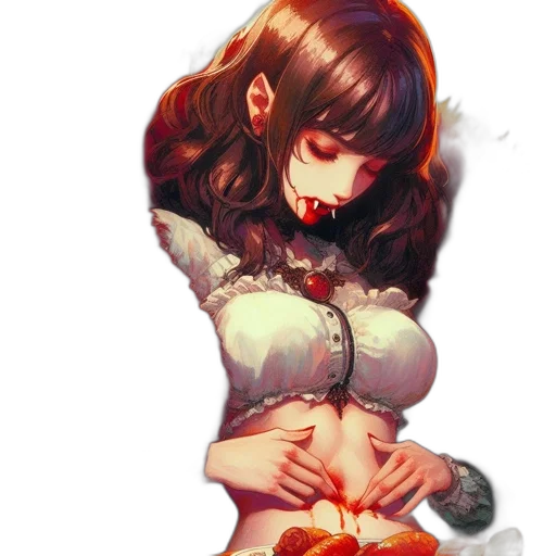 dress, flower, crown, weapon transparent PNG cut-out