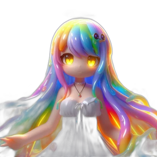 dress, hair, robot, crown transparent PNG cut-out