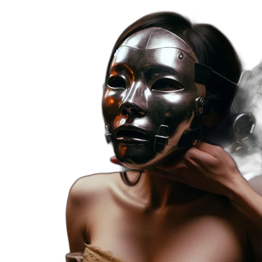 mask, face, robot, jewelry transparent PNG cut-out
