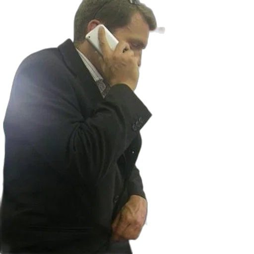 staff, man, suit, talks transparent PNG cut-out