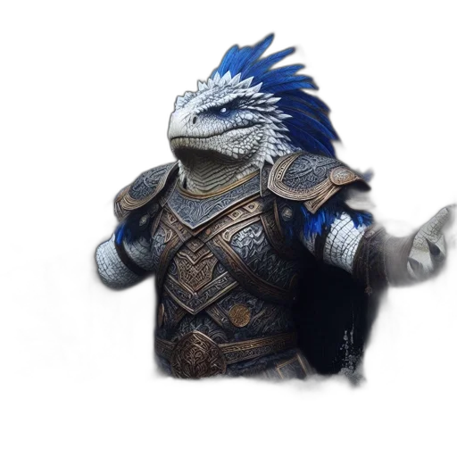 dragon, mask, creature, sword transparent PNG cut-out