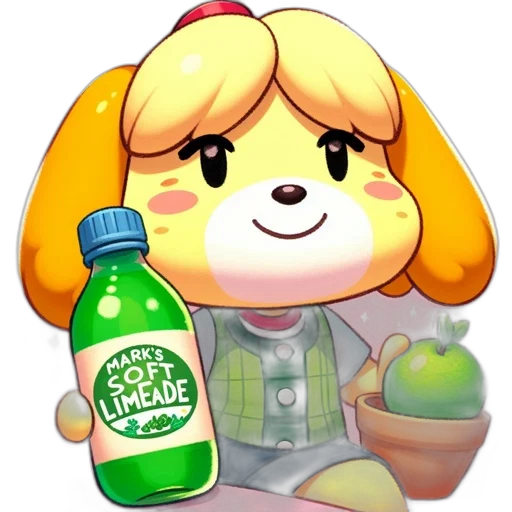 bottle, food, animal, pixel art transparent PNG cut-out