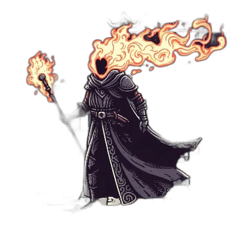 staff, dragon, mask, jacket transparent PNG cut-out