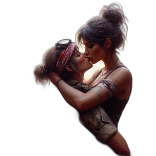 concept art, fantasy art, comic book art, pixel art transparent PNG cut-out