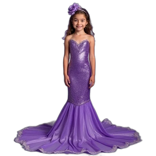 dress, crown, mermaid, costume transparent PNG cut-out