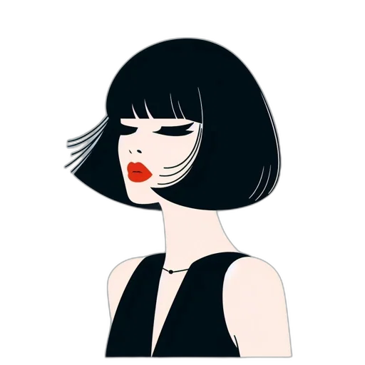 face, hair, mask, dress transparent PNG cut-out