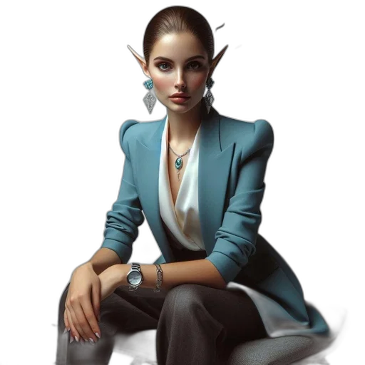 jewelry, staff, jacket, face transparent PNG cut-out