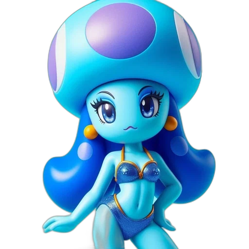 hat, staff, robot, 3d render transparent PNG cut-out