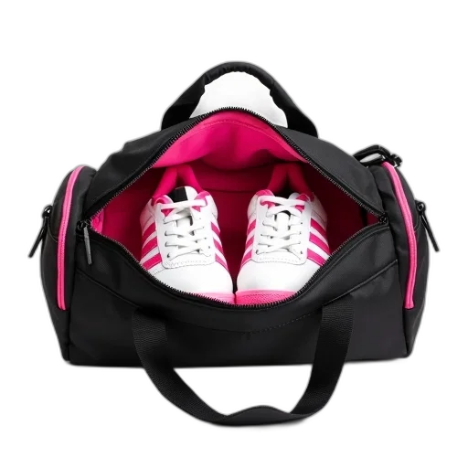 shoes, black, pink, sports transparent PNG cut-out