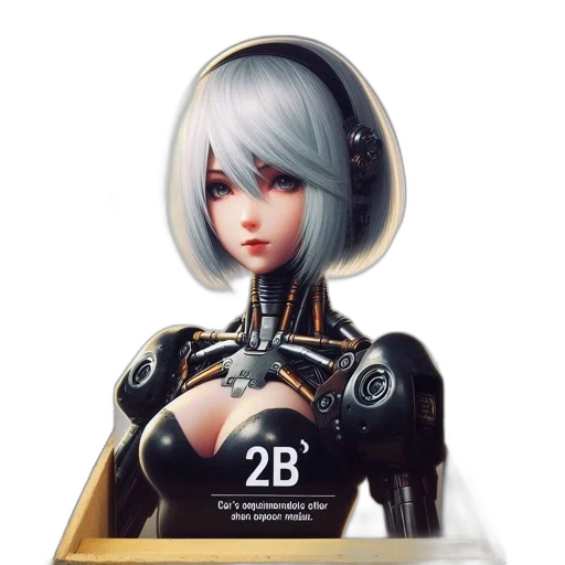 robot, concept art, 3d render, fantasy art transparent PNG cut-out