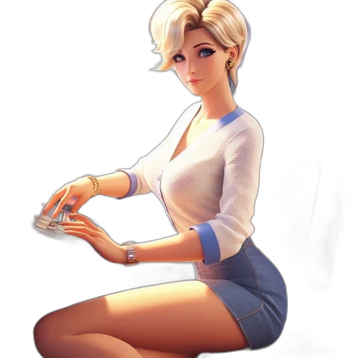dress, staff, weapon, jewelry transparent PNG cut-out
