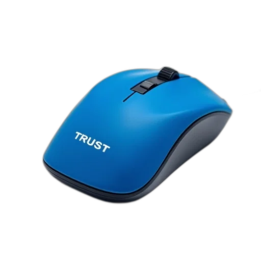 3d render, blue, computer, mouse transparent PNG cut-out