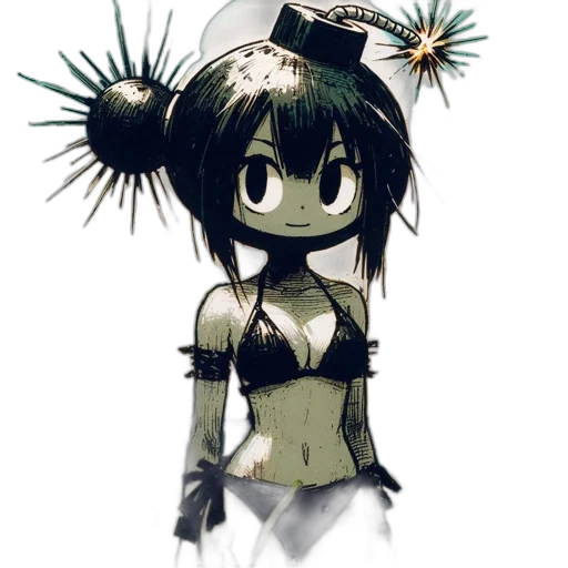 staff, flower, robot, weapon transparent PNG cut-out