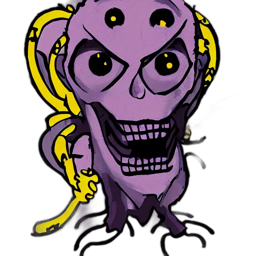 mask, creature, staff, face transparent PNG cut-out