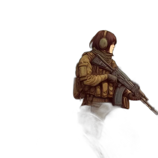 weapon, jacket, robot, sword transparent PNG cut-out