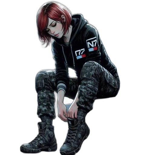 jacket, face, robot, concept art transparent PNG cut-out