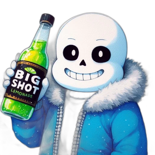 bottle, jacket, robot, creature transparent PNG cut-out