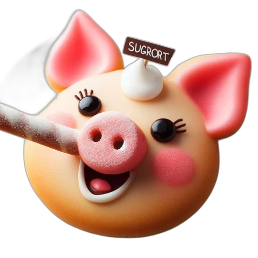 food, staff, mask, 3d render transparent PNG cut-out