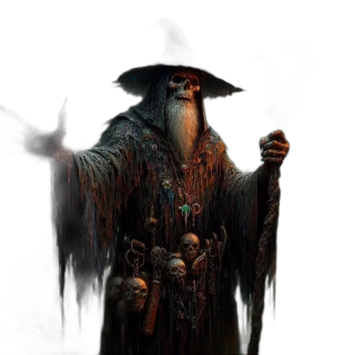 staff, hat, creature, mask transparent PNG cut-out