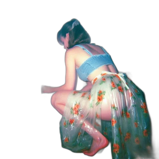 dress, umbrella, flower, robot transparent PNG cut-out