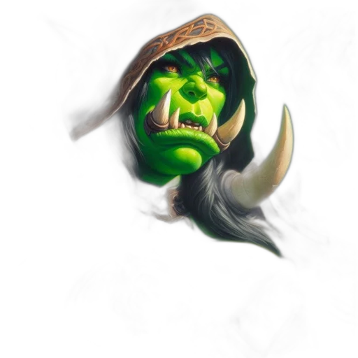 mask, face, staff, creature transparent PNG cut-out