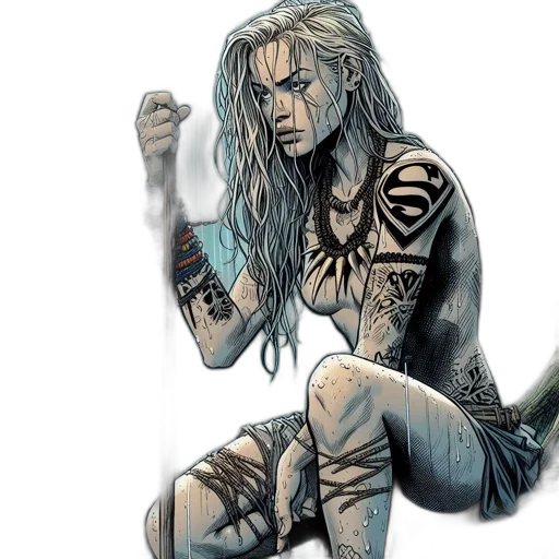 comic book art, concept art, fantasy art, cartoon transparent PNG cut-out