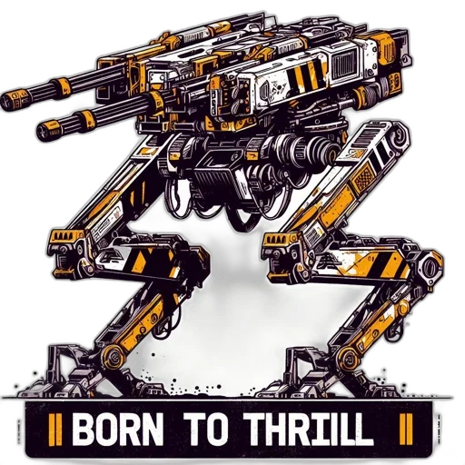 robot, weapon, cyberpunk, pixel art transparent PNG cut-out