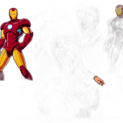 concept art, 3d render, comic book art, pixel art transparent PNG cut-out