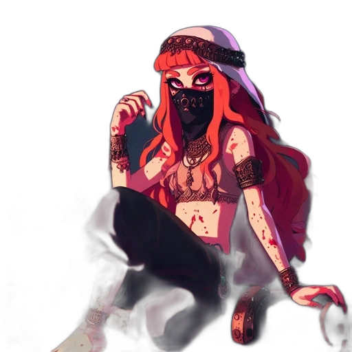 mask, concept art, fantasy art, cyberpunk transparent PNG cut-out