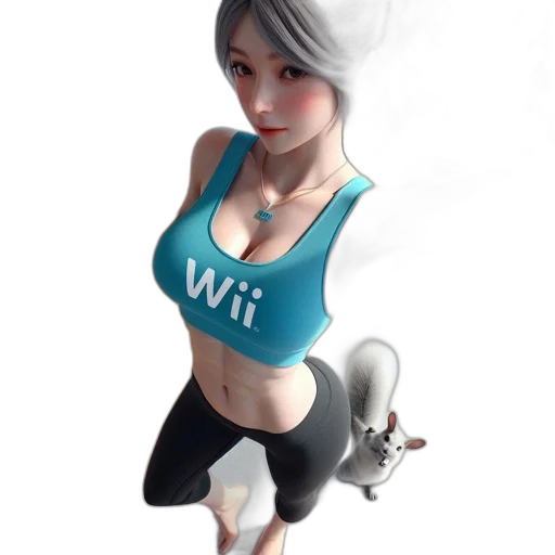 dress, weapon, robot, 3d render transparent PNG cut-out