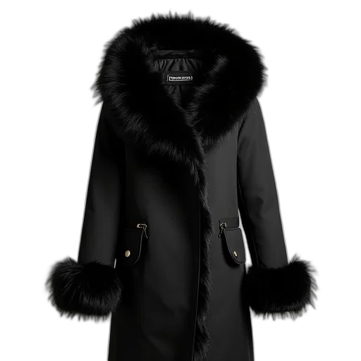 jacket, dark, monochrome, black transparent PNG cut-out