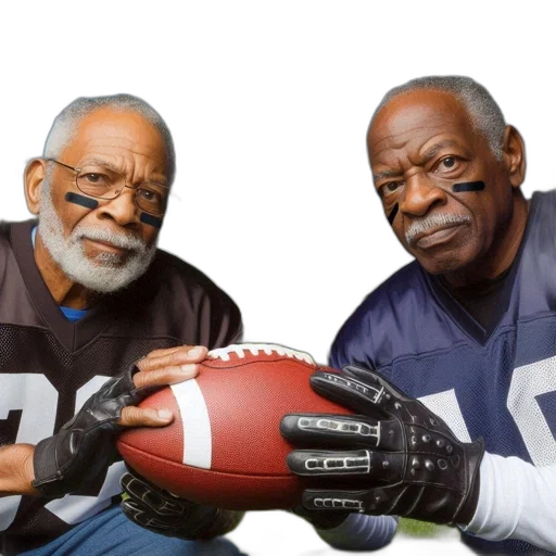 two, elderly, men, wearing transparent PNG cut-out