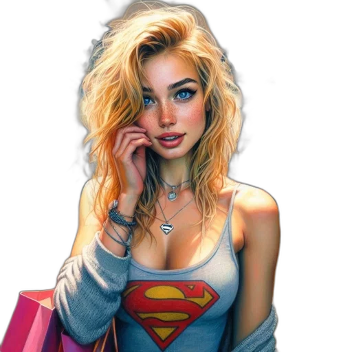 jewelry, face, comic book art, fantasy art transparent PNG cut-out