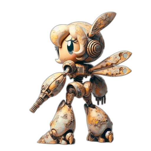 robot, creature, weapon, concept art transparent PNG cut-out
