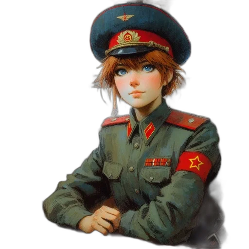 hat, staff, face, jacket transparent PNG cut-out