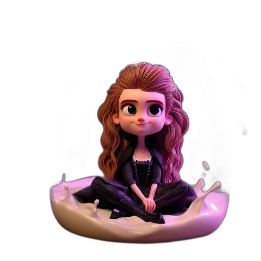 staff, hair, concept art, 3d render transparent PNG cut-out