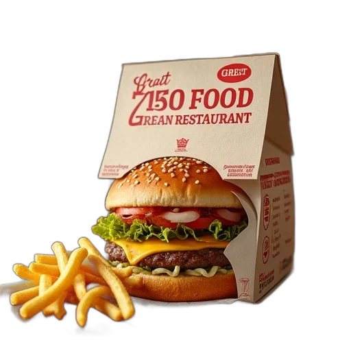 food, crown, 3d render, photorealistic transparent PNG cut-out