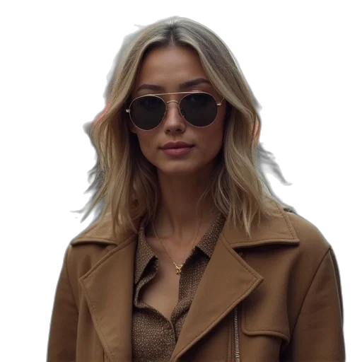 jacket, face, hair, staff transparent PNG cut-out