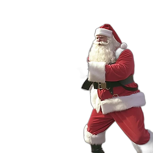 3d render, concept art, photorealistic, santa transparent PNG cut-out