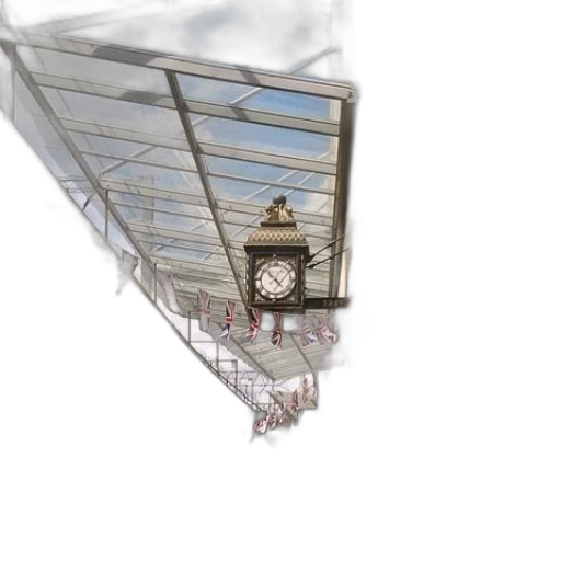 umbrella, crown, building, staff transparent PNG cut-out