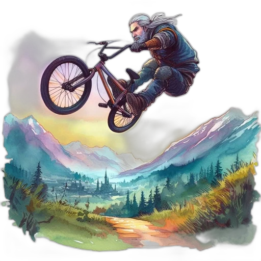 concept art, fantasy art, watercolor, photorealistic transparent PNG cut-out