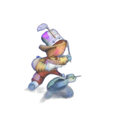 robot, staff, hat, bottle transparent PNG cut-out