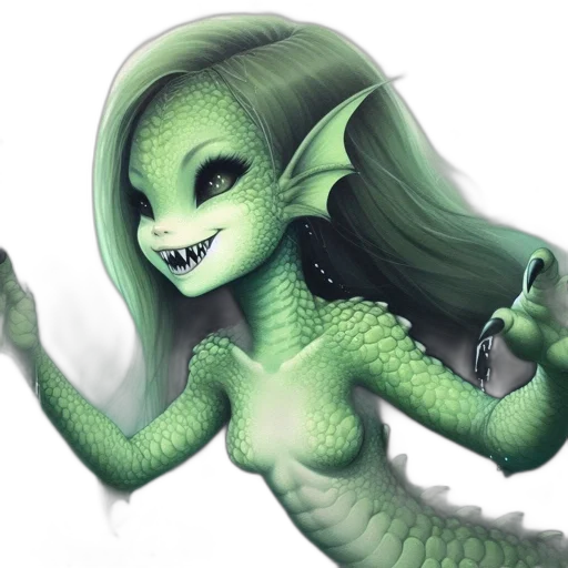 creature, staff, dragon, fantasy art transparent PNG cut-out