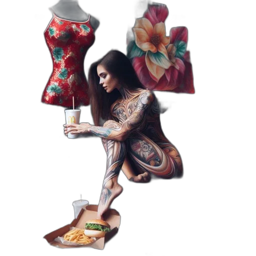 dress, shoes, jewelry, concept art transparent PNG cut-out
