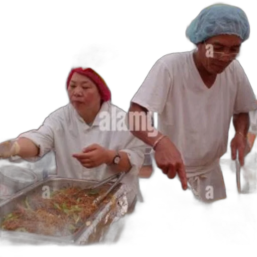 two, chefs, prepare, food transparent PNG cut-out