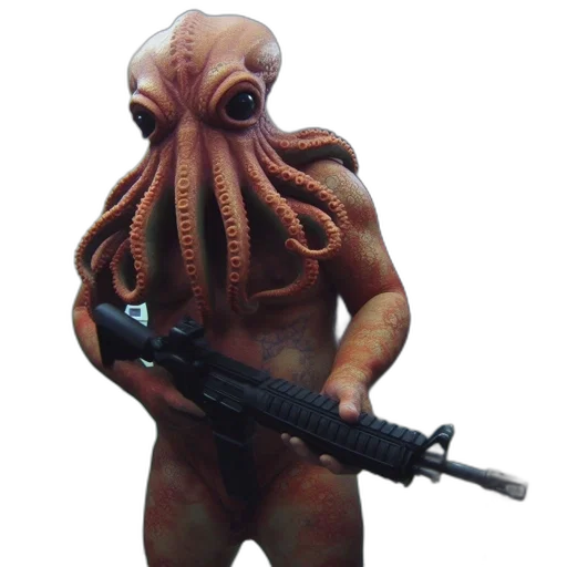 creature, animal, staff, weapon transparent PNG cut-out
