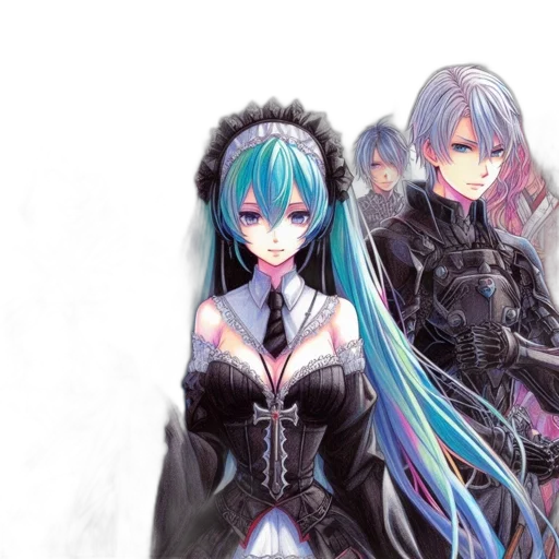staff, concept art, anime, fantasy art transparent PNG cut-out